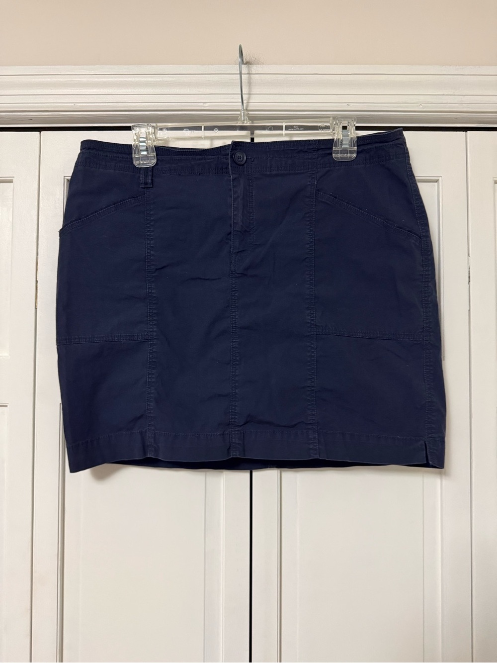 Chico’s Navy Blue Cotton/Spandex Skort Size 2 (12)